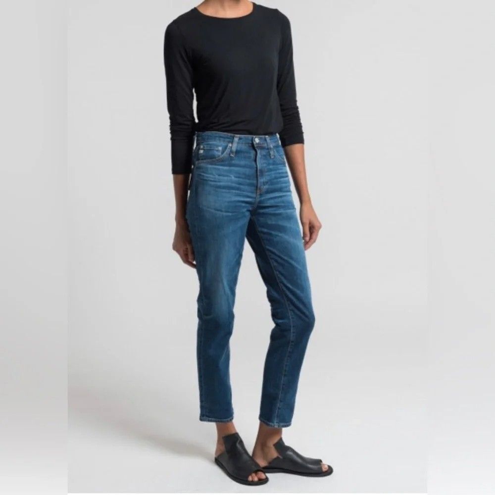 AG Adriano Goldschmied Womens The Phoebe VTG High Waisted Tapered Jeans Size 26R